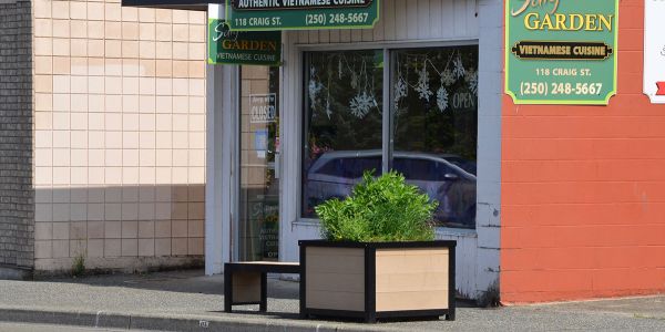 Wishbone-Custom-Urban-Form-Self-Watering-Planter-Bench-Combo-in-Parksville-BC